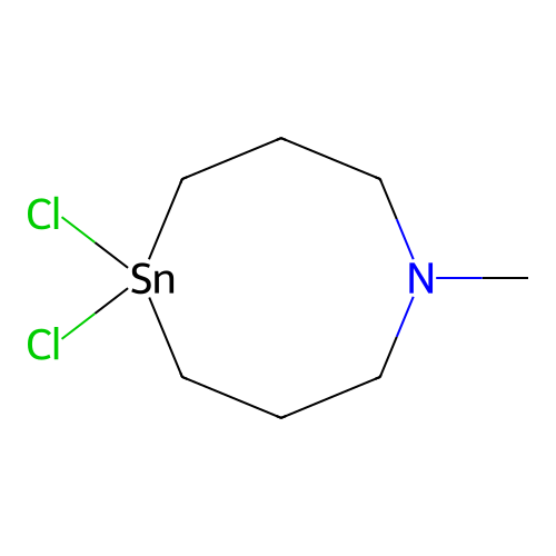 5,5-Dichloro-1-methyl-1,5-azastannocane structure