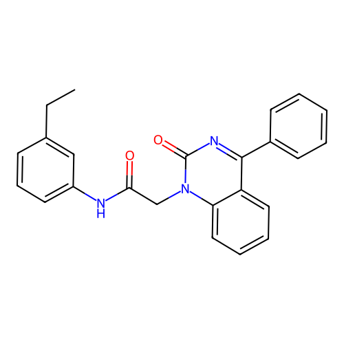 N-(3-ethylphenyl)-2-(2-oxo-4-phenylquinazolin-1-yl)acetamide structure