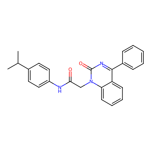2-(2-oxo-4-phenyl-1,2-dihydroquinazolin-1-yl)-N-[4-(propan-2-yl)phenyl]acetamide structure