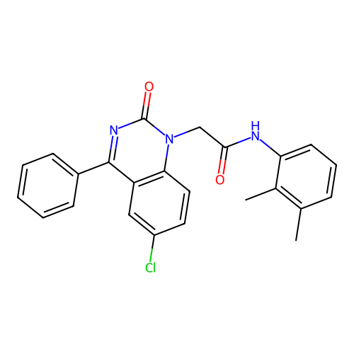 2-(6-chloro-2-oxo-4-phenylquinazolin-1-yl)-N-(2,3-dimethylphenyl)acetamide structure