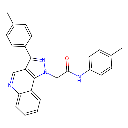 N-(4-methylphenyl)-2-[3-(4-methylphenyl)-1H-pyrazolo[4,3-c]quinolin-1-yl]acetamide structure