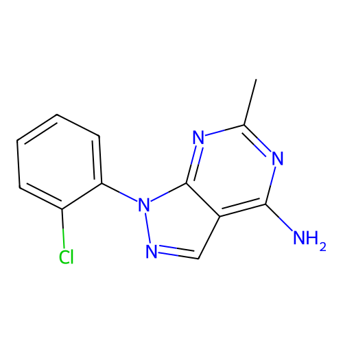 1-(2-Chlorophenyl)-6-methyl-1H-pyrazolo[3,4-d]pyrimidin-4-amine structure