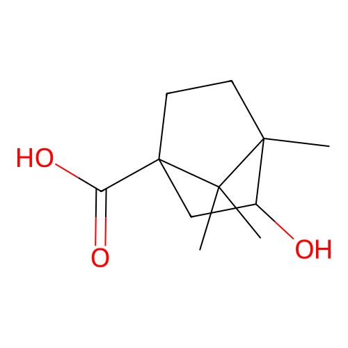 3-Hydroxy-4,7,7-trimethylbicyclo[2.2.1]heptane-1-carboxylic acid structure
