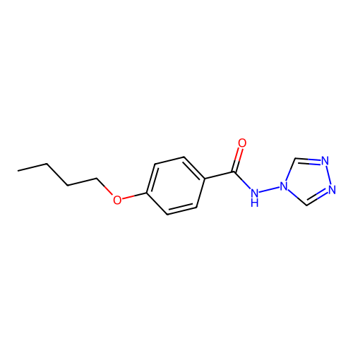 4-butoxy-N-(4H-1,2,4-triazol-4-yl)benzamide structure