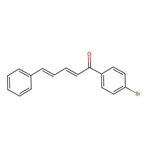 1-(4-Bromophenyl)-5-phenylpenta-2,4-dien-1-one structure