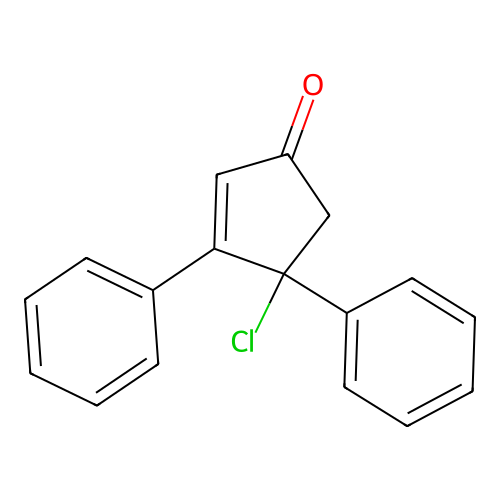 4-Chloro-3,4-diphenylcyclopent-2-en-1-one structure