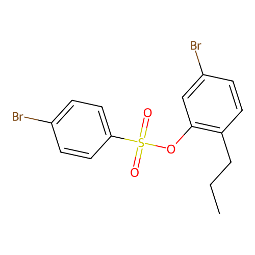 5-Bromo-2-propylphenyl 4-bromobenzenesulfonate structure