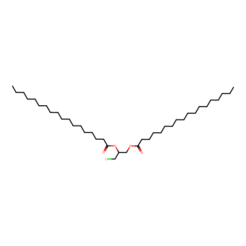 (3-Chloro-2-octadecanoyloxypropyl) octadecanoate structure
