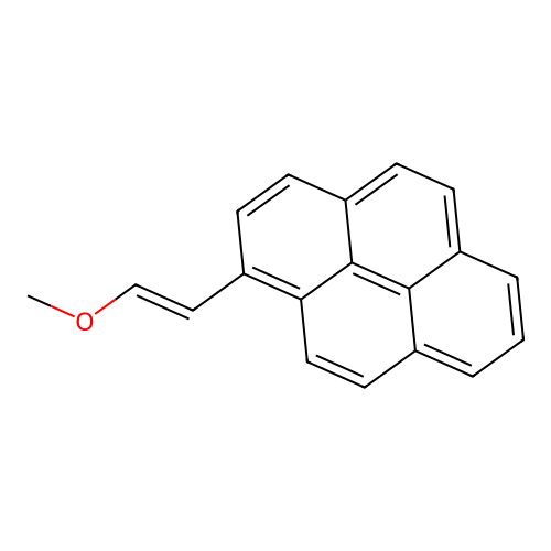 (2'-Methoxyvinyl)pyrene structure
