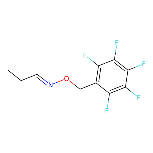 n-Propanal, o-[(pentafluorophenyl)methyl]oxime structure