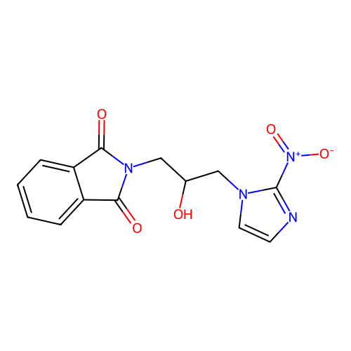 1-(3-Phthalimido-2-hydroxy propyl)-2-nitroimidazole structure