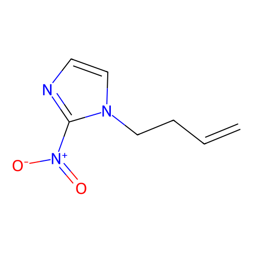 1-(But-3-en-1-yl)-2-nitro-1H-imidazole structure