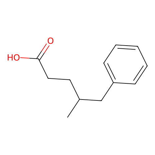 4-Methyl-5-phenylpentanoic acid structure