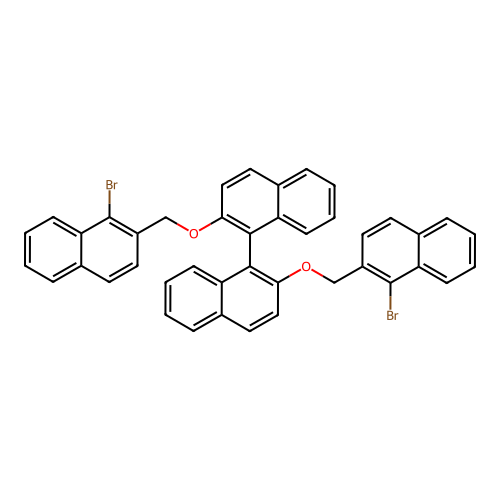 1,1'-Binaphthalene, 2,2'-bis[(1-bromo-2-naphthalenyl)methoxy]- structure