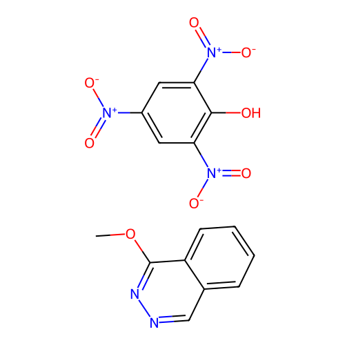 2,4,6-Trinitrophenol-1-methoxyphthalazine(1:1) structure