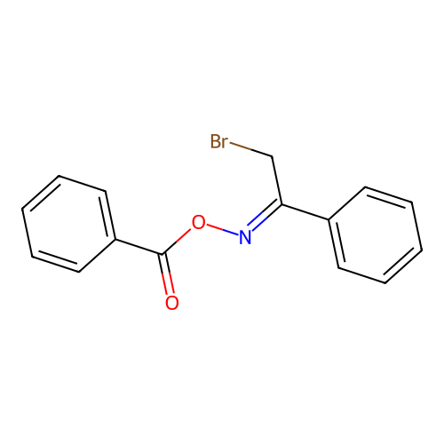 [(Z)-(2-bromo-1-phenylethylidene)amino] benzoate structure