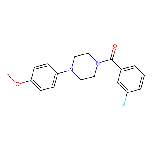 (3-Fluorophenyl)-[4-(4-methoxyphenyl)piperazin-1-yl]methanone structure