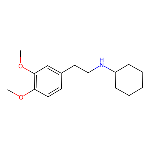 N-[2-(3,4-dimethoxyphenyl)ethyl]cyclohexanamine structure