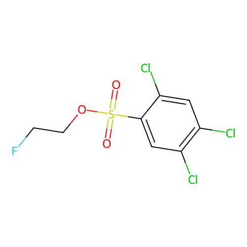 2-氟乙基-2,4,5-三氯苯-1-磺酸酯 structure