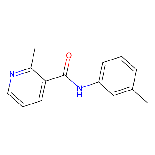 3-Pyridinecarboxamide, 2-methyl-N-(3-methylphenyl)- structure