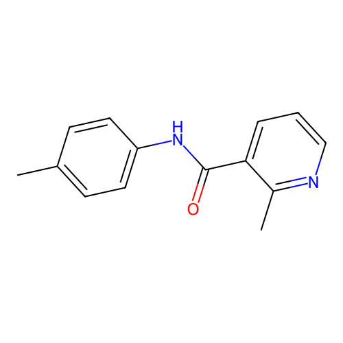 3-Pyridinecarboxamide, 2-methyl-N-(4-methylphenyl)- structure