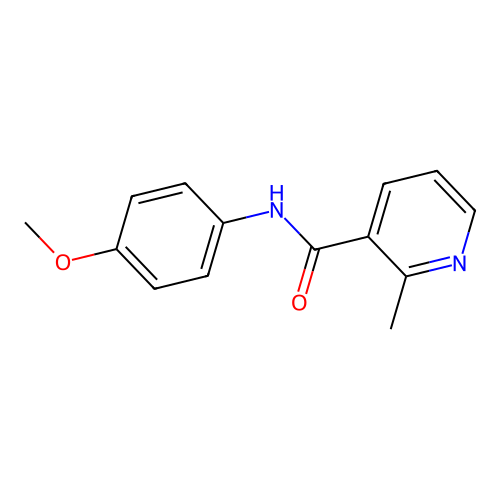 3-Pyridinecarboxamide, N-(4-methoxyphenyl)-2-methyl- structure