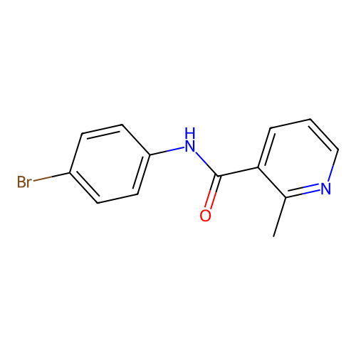 3-Pyridinecarboxamide, N-(4-bromophenyl)-2-methyl- structure