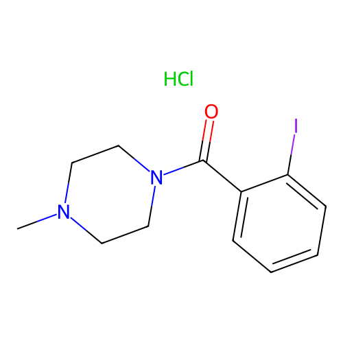 1-(2-Iodobenzoyl)-4-methylpiperazine hydrochloride structure