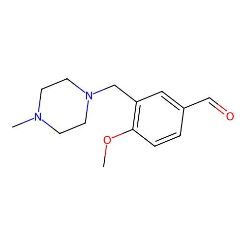 4-Methoxy-3-[(4-methylpiperazin-1-yl)methyl]benzaldehyde structure