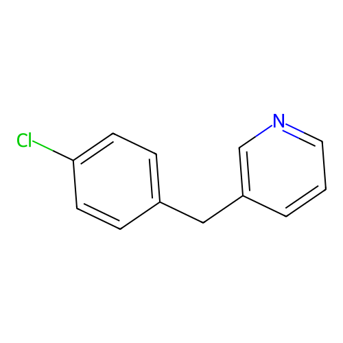 3-(4-Chlorobenzyl)pyridine structure