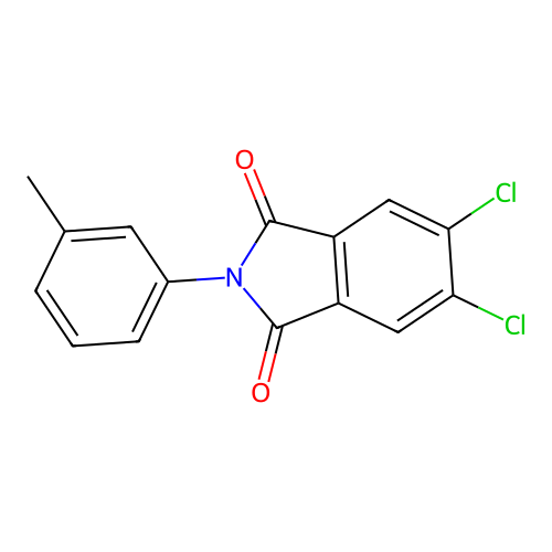 5,6-Dichloro-2-(3-methylphenyl)isoindole-1,3-dione structure