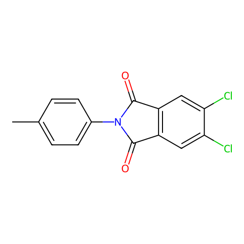 5,6-Dichloro-2-(4-methylphenyl)isoindole-1,3-dione structure