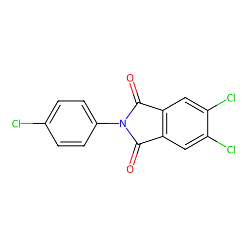5,6-Dichloro-2-(4-chloro-phenyl)-isoindole-1,3-dione structure