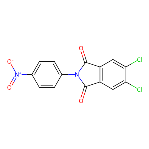 5,6-Dichloro-2-(4-nitro-phenyl)-isoindole-1,3-dione structure