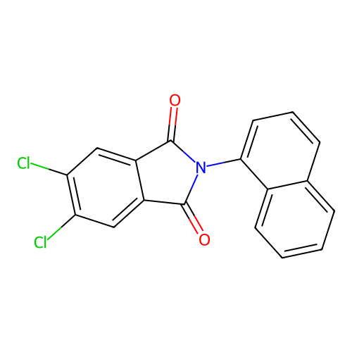 5,6-Dichloro-2-naphthalen-1-ylisoindole-1,3-dione structure