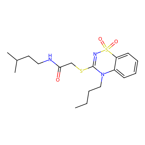 2-[(4-butyl-1,1-dioxo-1 structure