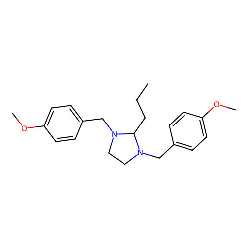 1,3-Bis(4-methoxybenzyl)-2-propylimidazolidine structure