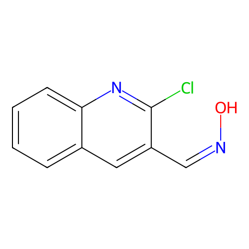(NZ)-N-[(2-chloroquinolin-3-yl)methylidene]hydroxylamine structure