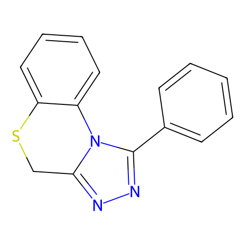 4H-s-Triazolo(3,4-c)(1,4)benzothiazine, 1-phenyl- structure