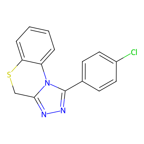 4H-(1,2,4)Triazolo(3,4-c)(1,4)benzothiazine, 1-(4-chlorophenyl)- structure