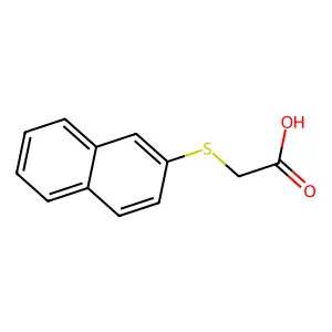2-(2-萘硫基)乙酸 structure