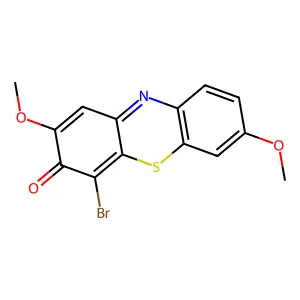 4-Bromo-2,7-dimethoxy-3H-phenothiazin-3-one structure