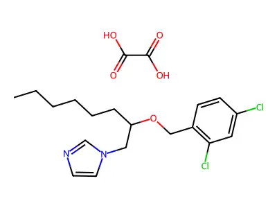 1-(2-(2,4-Dichlorobenzyloxy)-n-octyl)imidazole oxalate structure