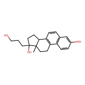 17-(3'-Hydroxypropyl)-1,3,5,6,8(9)-estrapentaene-3,17-diol structure