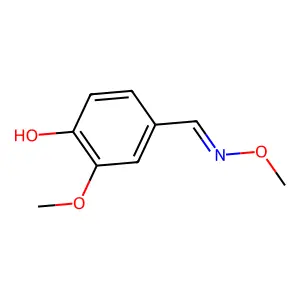4-Hydroxy-3-methoxybenzaldehyde O-Methyloxime structure