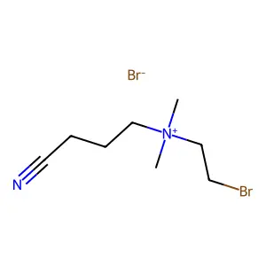 Ammonium, (2-bromoethyl)(3-cyanopropyl)dimethyl-, bromide structure