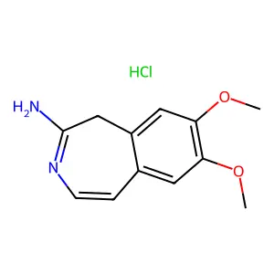 7,8-dimethoxy-1H-3-benzazepin-2-amine hydrochloride structure
