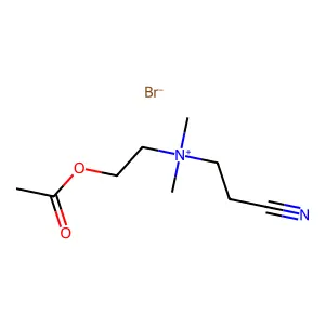 Ammonium, (2-cyanoethyl)dimethyl(2-hydroxyethyl)-, bromide, acetate structure