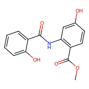 Benzoic acid, 4-hydroxy-2-((2-hydroxybenzoyl)amino)-, methyl ester structure
