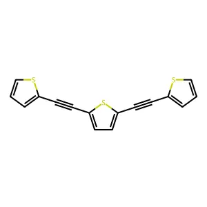 2,5-Bis(2-thienylethynyl)thiophene structure